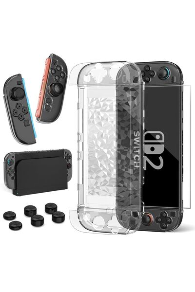 OEM Husă pentru Consola Nintendo Switch 2 Set Protecție Ecran Capace pentru G...