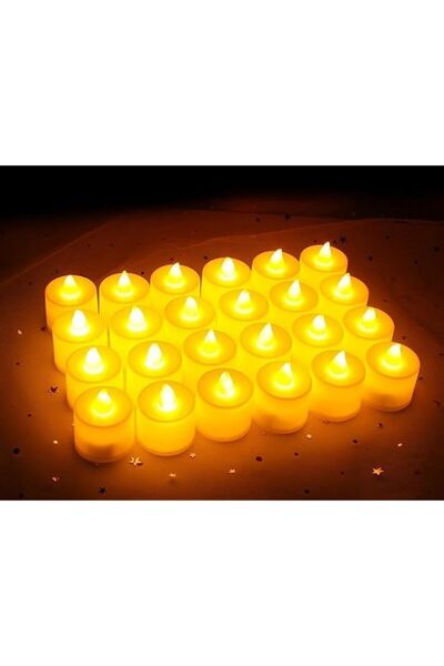 The Bros 24PCS LED Tea Lights Candles : Realistic Bright Flickering Flameless...