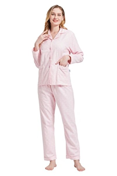 Global Set Pijama Dama Finet Global,Bumbac 100% ,Maneca lunga ,Pantalon lung,...