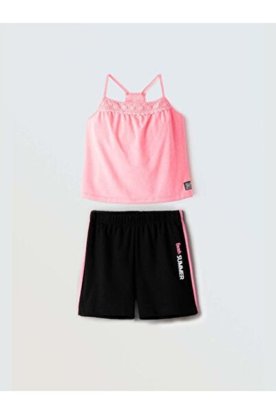 Evita Fuchsia shorts set