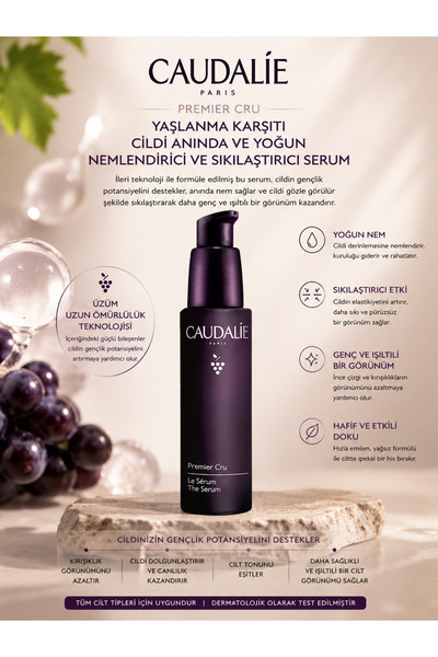 Caudalie Premier Cru Yaşlanma Karşıtı Cildi Anında ve Yoğun Nemlendirici ve S...