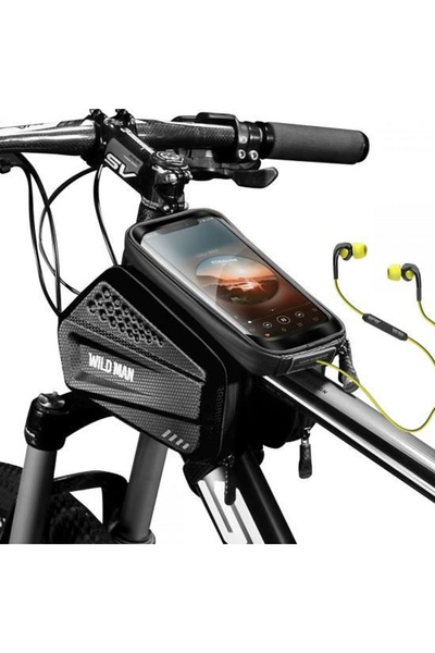 Smart Geanta De Bicicleta Pentru Cadru, Wild Man, Doua Buzunare, Materiale Im...