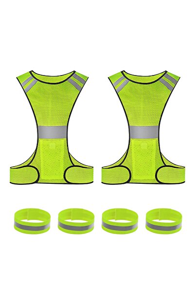 MADE IN CHINA High-Visibility Reflective Vest Breathable Adjustable with 2 Ba...