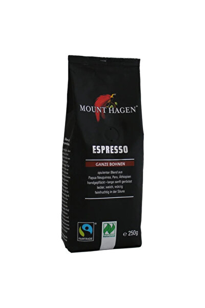 Mount Hagen Cafea bio boabe espresso 100% arabica fair trade, Mount Hagen, 250 g