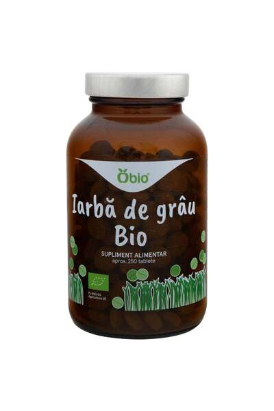 OBİO Iarba de grau bio 250 tablete 125g