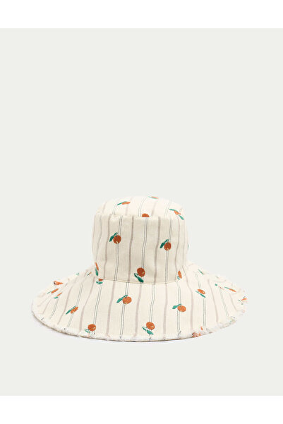 Marks & Spencer Desenli Kanvas Bucket Şapka