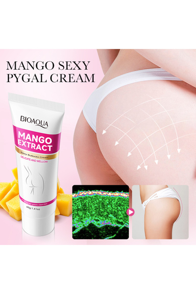 Bioaqua Natural Mango Body Cream for Buttocks, Effective Hip Lifting and Firming