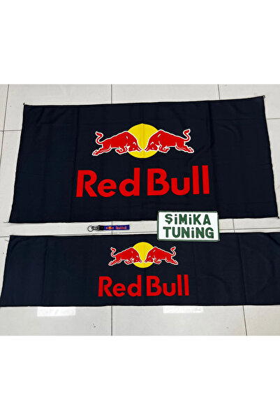 şimika tuning tuningmarketim SİYAH REDBULL TORPİDO VE SIRT HAVLUSU SETİ 2 ADE...