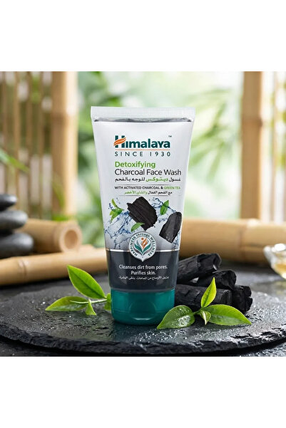 Himalaya Gel curatare ten, carbune activ si ceai verde, Himalaya, 150ml