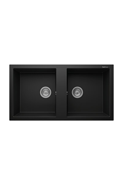 RealStone Nemrut 97 P019 Granit Evye 970x520 mm Çift Göz Damlalıksız Mutfak E...