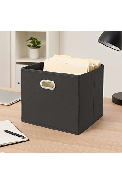 OEM Cutie depozitare textila antracit, 31x31x31 cm, organizer pliabil pentru ...