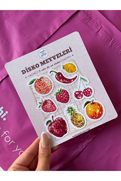 Disko Meyveleri Sticker Kartı