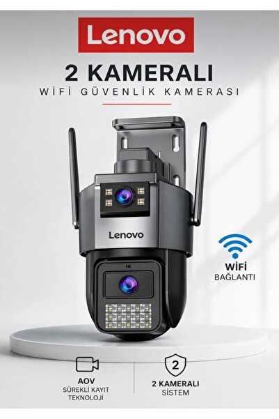LENOVO X9T - 360° WIFI Smart Güvenlik Kamerası 6MP - Hareket Algılama