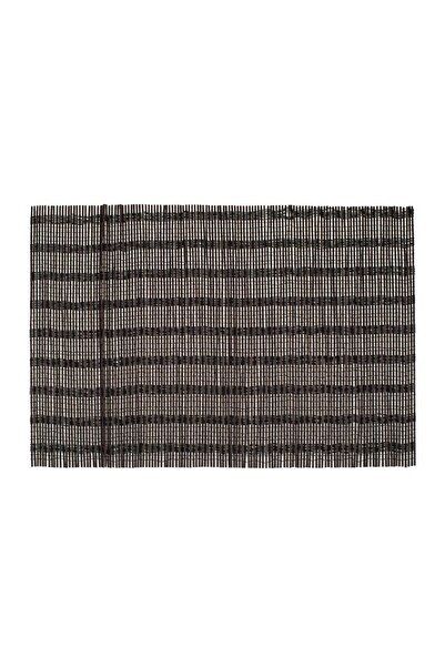 OEM Suport Pentru Farfurii, Maro, Model Geometric, Bambus, 45x30cm