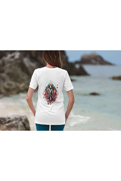 iLovePrints Abstract Hooded Figure in Surreal Space Tshirt