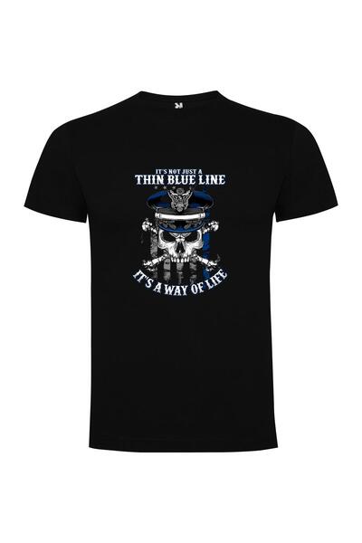 iLovePrints Life's Thick Blue Line Tshirt