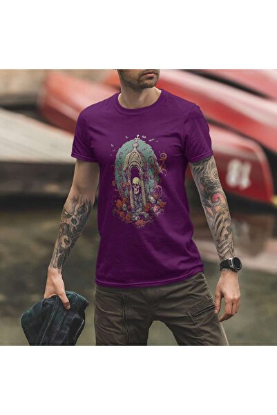 iLovePrints Gothic Skull and Roses Tshirt