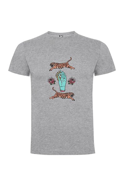 iLovePrints Tiger Hand Tattoo Flash Tshirt