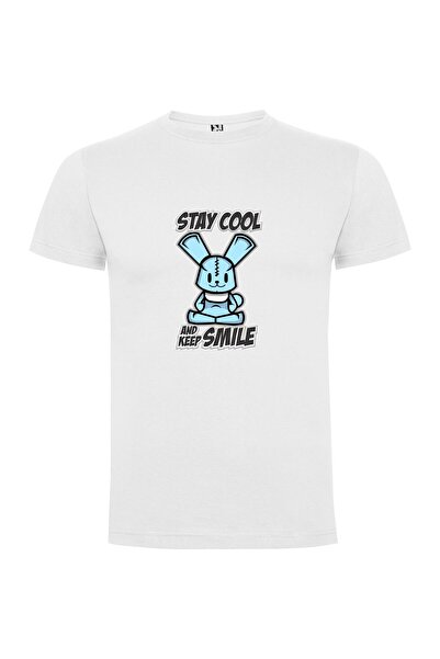 iLovePrints Cool Bunny Smirks Tshirt
