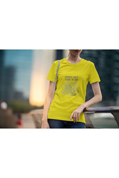 iLovePrints Commit Your Work to the Lord Tshirt