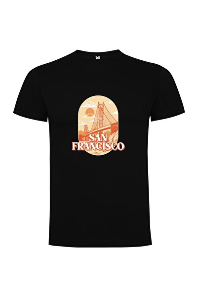 iLovePrints Golden SF Skyline Tshirt