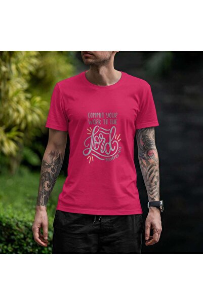 iLovePrints Commit Your Work to the Lord Tshirt