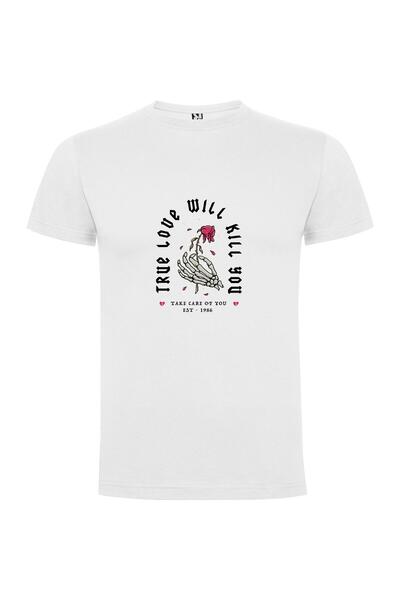 iLovePrints True Love's Skeleton Rose Tshirt