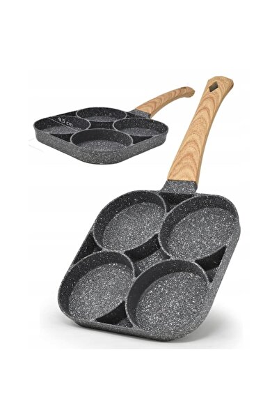 OEM Tigaie cu 4 Cavitati pentru Clatite, Oua, Pancakes si Gogosi, Strat Grani...