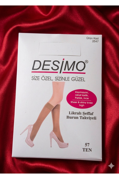 Desimo 5 li ince 15 den diz altı ten çorap 57 numara