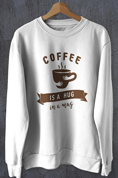 iLovePrints Μακρυμάνικη Μπλούζα Coffee Is A Hug