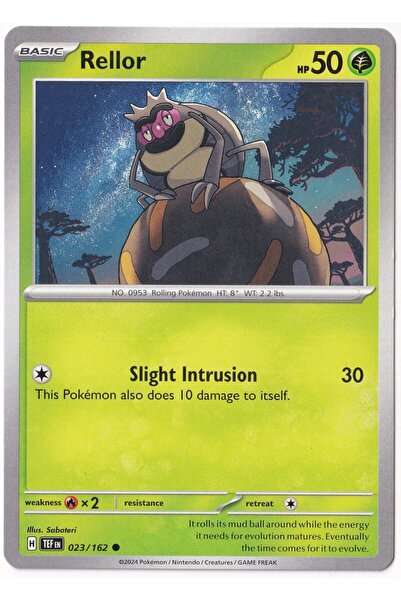 Pokemon Rellor 023/162 - Temporal Forces - Kart (Mint)