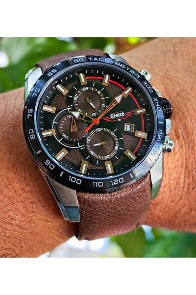 G Force ساعة يد رياضية للرجال من G-FORCE JS15 بحركة ميوتا الأصلية كرونوغراف ف...