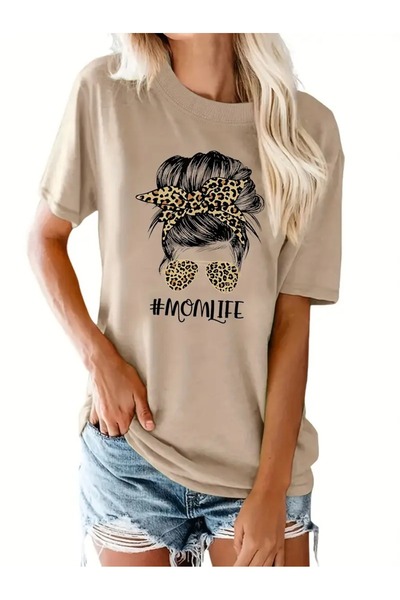 JENOLAN Tricou Boyfirend oversize cu imprimeu pentru mamă/mamă/mamă