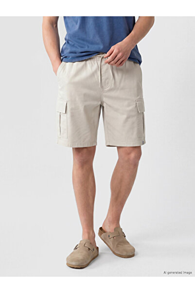 LC Waikiki Men's Cargo Shorts with Drawstring Waist Standard Fit for Style Se...