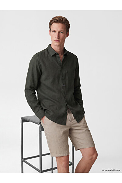 LC Waikiki Esvab • Modern & Distinctive Standard Fit 100% Linen Men's Shirt