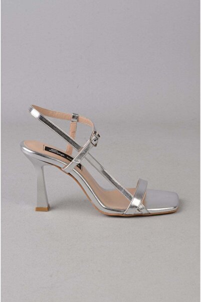 SEÇ KUNDURA Seç 8569 Strappy Heel Shoes (Heel Height: 9 cm) Silver
