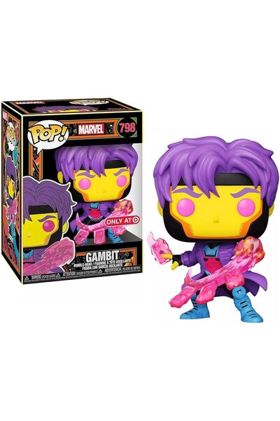Funko POP! Marvel - Gambit (Black Light) #798 (Exclusive) - Figür