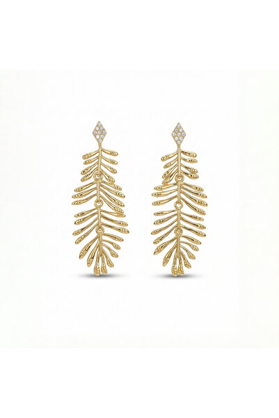 PerleJewelry أقراط الذهب ليف