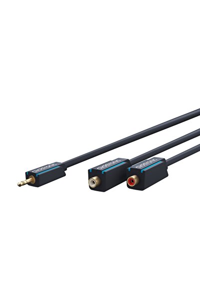 CLICKTRONIC Cablu adaptor Profesional Jack 3.5 mm tata - 2x RCA mama OFC cupr...