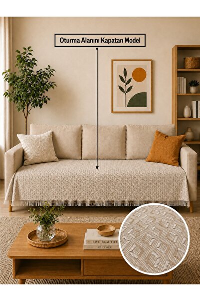 Gizo Home Eco |   Husă de canapea boemă din bumbac, husă pentru canapea exten...