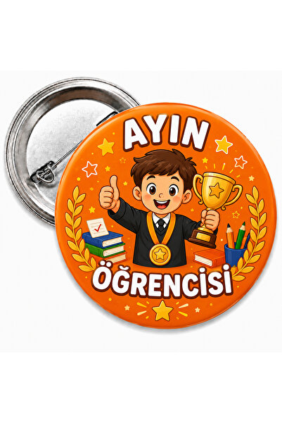 siverek reklam Ayın Öğrencisi Rozeti 5,5 cm – 1 Adet İğneli Metal Yaka Rozeti...