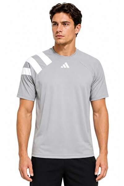 adidas Ik5772 Fortore23 Jsy Short Sleeve T-Shirt Men's T-Shirt Gray