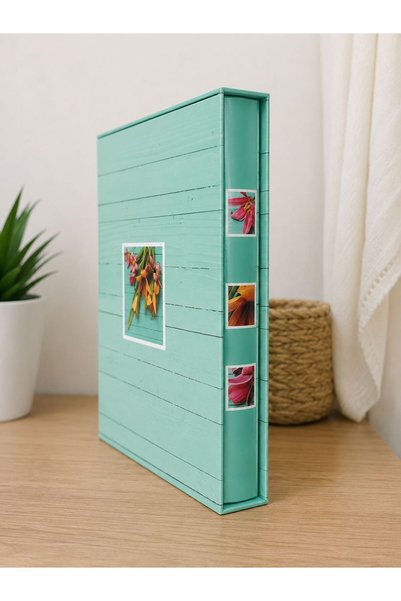 OEM Album Foto 300 Poze 10x15 cm, Coperta Rigida cu Design Floral, Album Amintiri Familie, Vacante si Evenimente