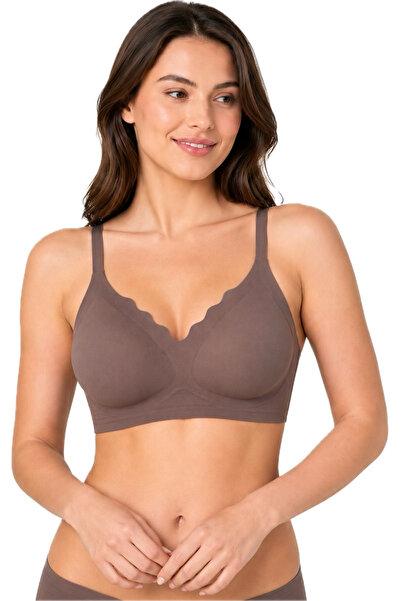 AVAURA Soft Touch Seamless Mink Color Laser Cut Seamless Adjustable Strap Wom...