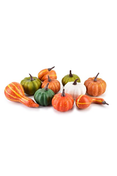 MONDEX Figurine decorative dovleac din plastic MAVE AW25 Culori asortate 10 b...