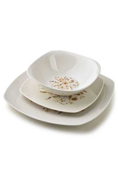 MONDEX Set de masă din porțelan LEA LEA BEIGE, Bol 16.5 cm, 18 cm / 24 cm Bej...