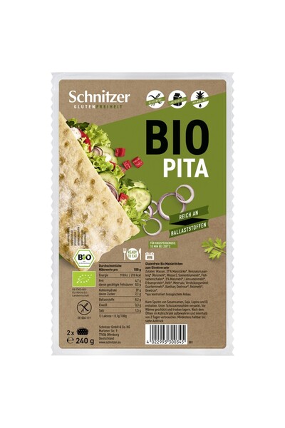 Schnitzer Pita 2 bucati fara gluten,