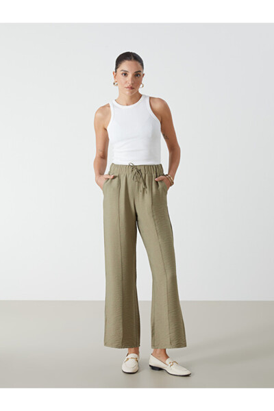 LC Waikiki I Beli Corded Textured Wide Leg Women's Pants from Freezen Store