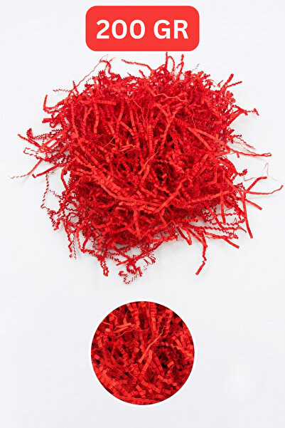 MEG TASARIM DÜNYASI Red Zigzag Crinkle Paper 200 Gr - Decorative Gift Box and...