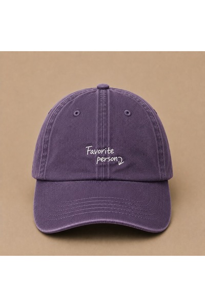 WeavedCo Favorite Person Embroidered Vintage Washed Cap Hat